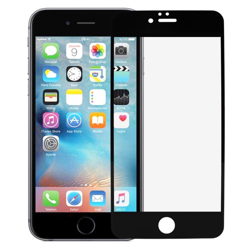 iPhone 6S Plus Ekran Koruyucu 9D Tam Kaplama