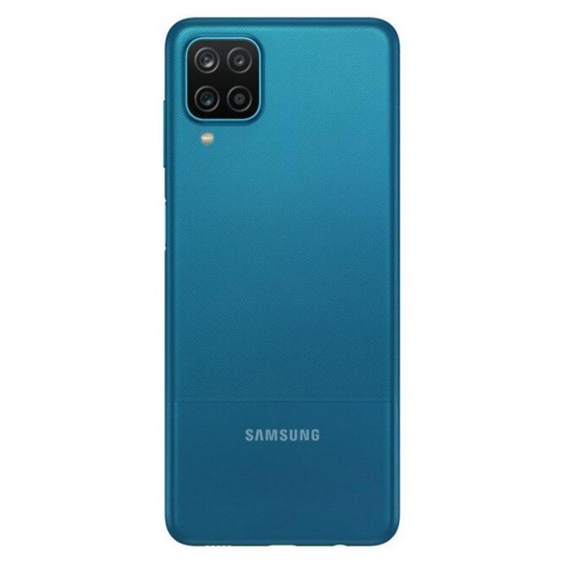 Samsung Galaxy A12 Arka Pil Kapağı Mavi